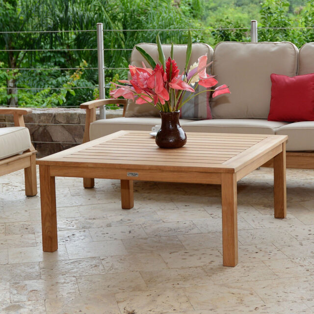 Newport 42″ Square Coffee Table 01